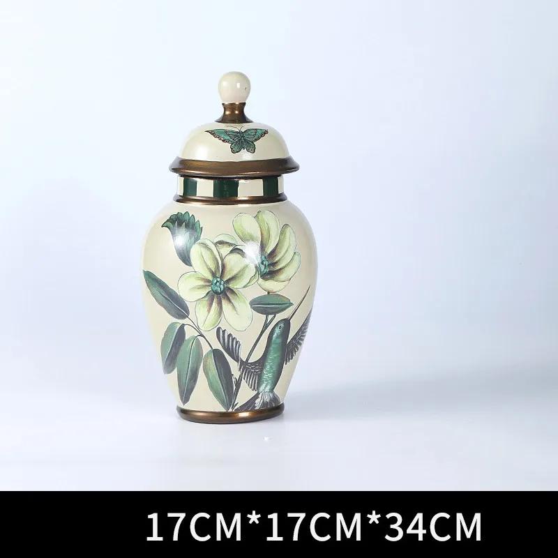 

Конфеты, чай, цветочные композиции, бытовые герметичные банки для хранения, китайская керамическая ваза с крышкой, украшения для дома, настольные украшения