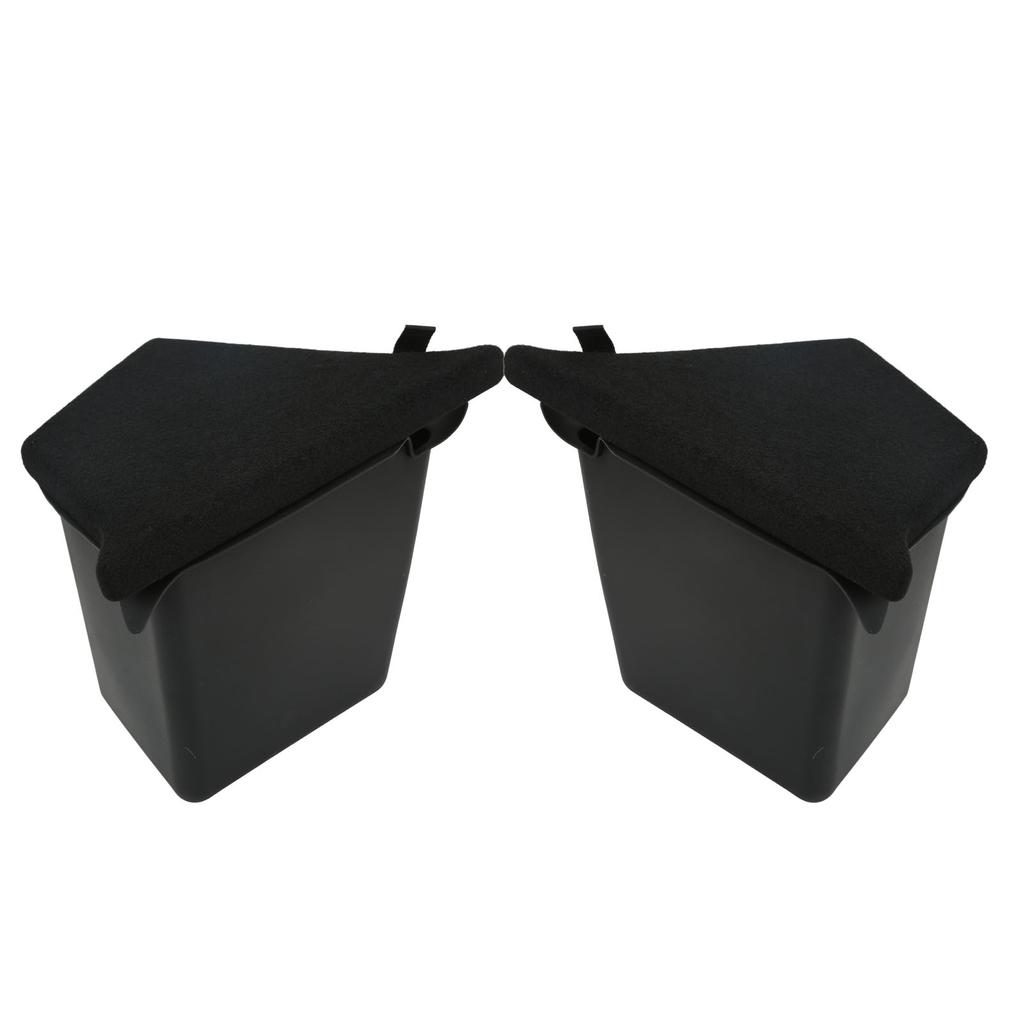 2 Pcs Rear Trunk Organizer Side Storage Packets Bins with Lid Additional Storage Box Tray Replacement for Tesla Model Y