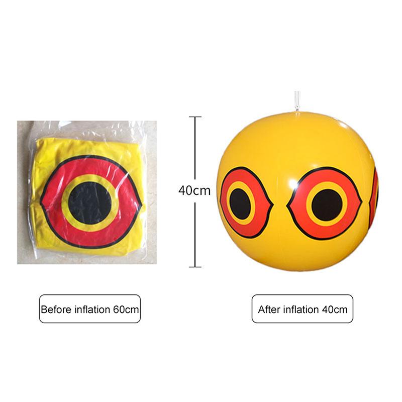 Anti Bird Oppblåsbar Repeller Skremme Eye Ballonger Visuell avskrekkende Farm Protector