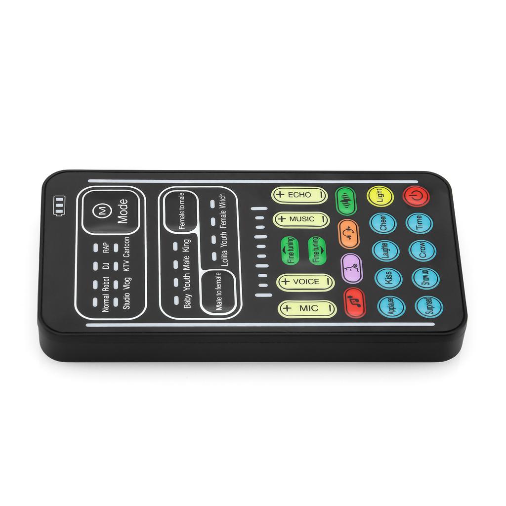 I9 Voice Changer Mini Multiple Audio Effect Bluetooth-Compatible Live Sound Cards Portable Live Voice Sound Card I9 Equipment