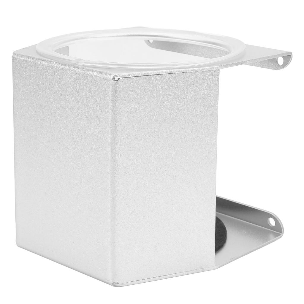 RV Cup Holder Aluminum Alloy Noise Reduction Multifunctional Water Bottle Beverage Holder for Boat Motorhome Silver