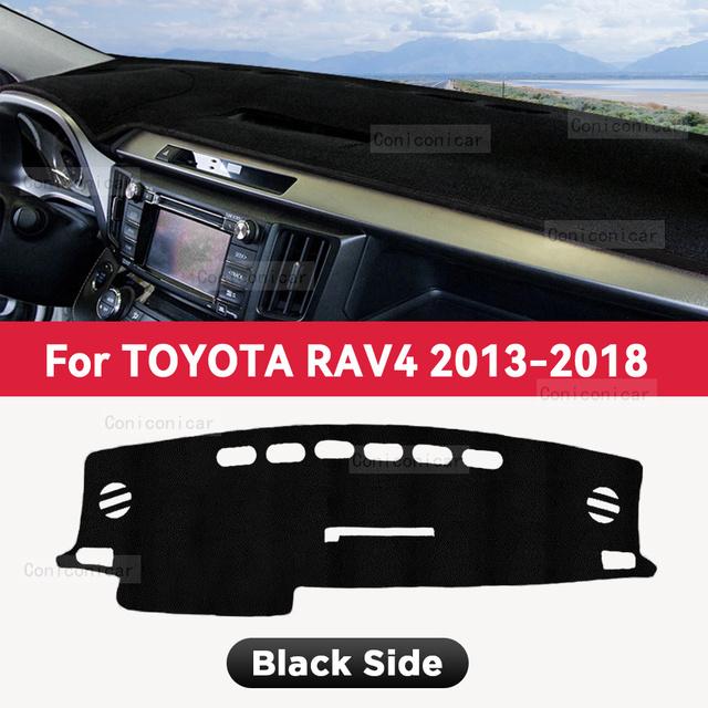 For TOYOTA RAV4 2013-2018 2017 Bil Dashboard Deksel Matte Sklisikker solskjermpute Beskyttende DashMat Pad Interiørtilbehør