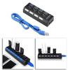 Plug Splitter Converter on/Off Switches 5Gbps High Speed 4/7 Port USB 3.0 Hub AC Power Adapter