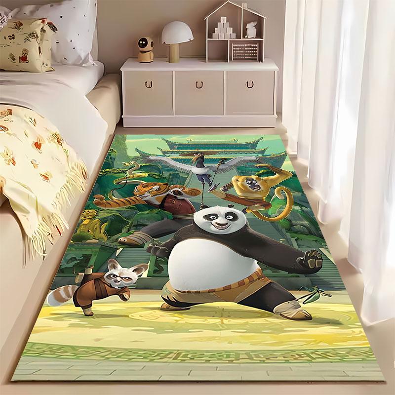 Kung Fu Panda Characters Carpet suitable as a non-slip mat for the living room or bedroom sofa
