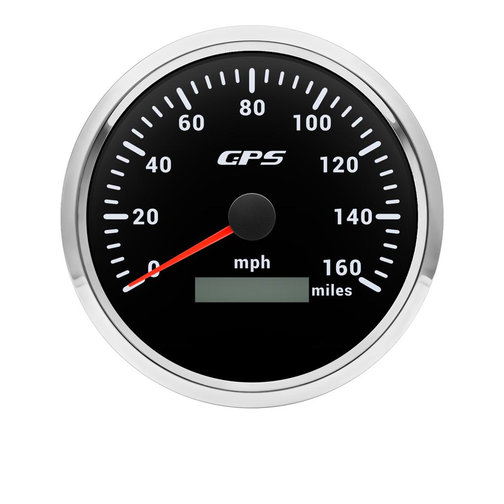 110mm GPS Speedometer 160MPH 0~8000rpm Tachometer Meter 7 Color 52mm Fuel Level Water Temp Oil Press Volt Sensor Kit 6 Gauge Set