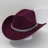 Unisex Panama Französischer Stil Jazzhut Mit Blatt Strassgürtel Für Party