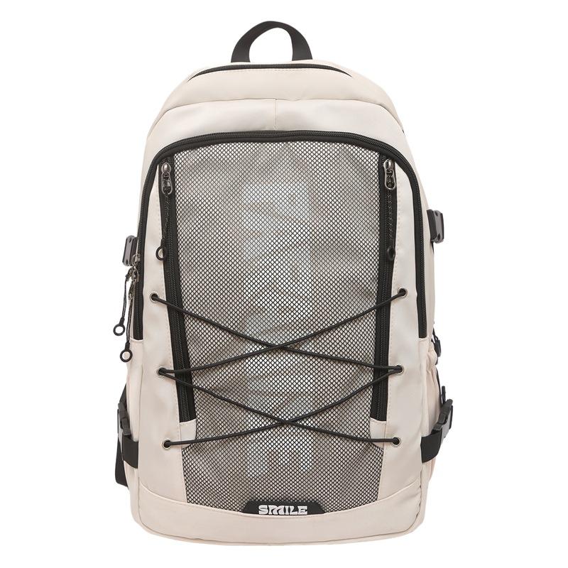 Sports Backpack Men's Outdoor Travel Bag Women's Simple Large-capacity Student Schoolbag Fashionable Versatile Couple Backpack