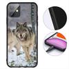Animal Stalking Wolf Art Phone Case for Samsung Galaxy S22 S21 S20 FE Ultra Plus A35 A36 A37 A33 A34 A04 A71 Cover Casing
