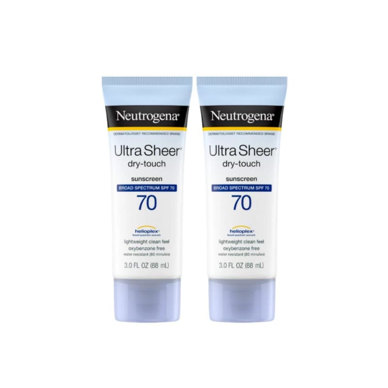 Neutrogena Ultra Sheer Dry Touch Sunscreen Lotion SPF 70 88ml x2