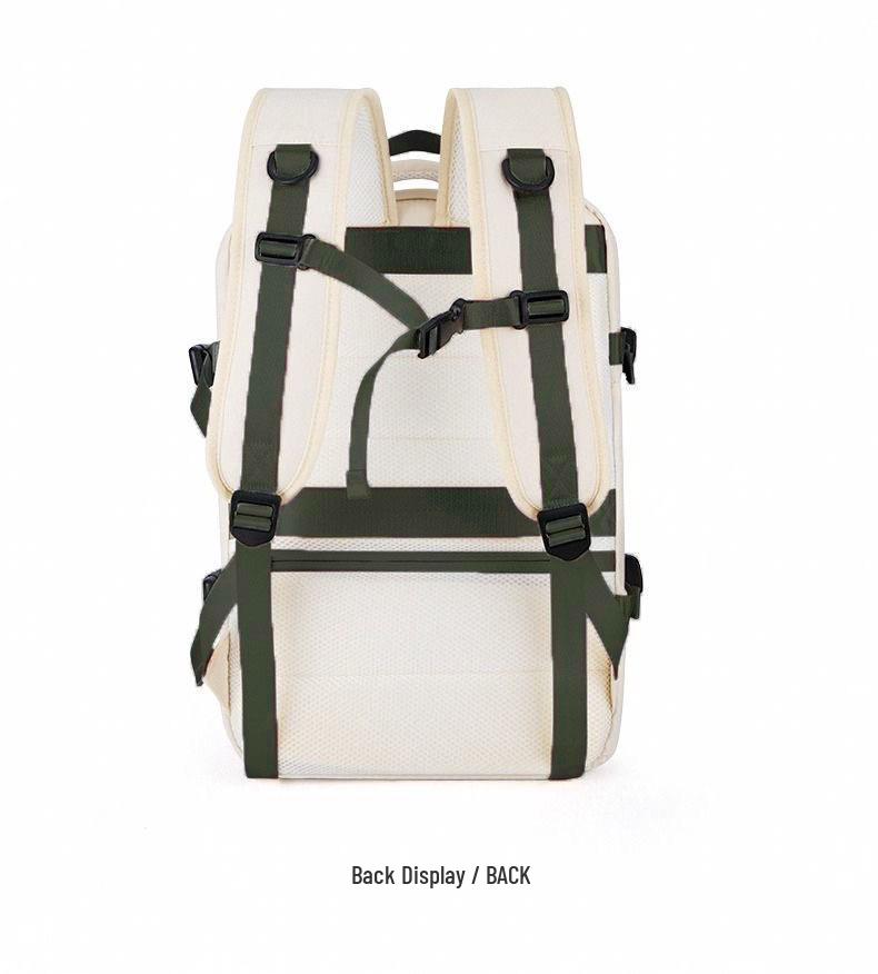 Expandable Double Shoulder Backpack - Unisex Carry-on with Multi-layer Storage and Laptop Compartment, Super Large Capacity