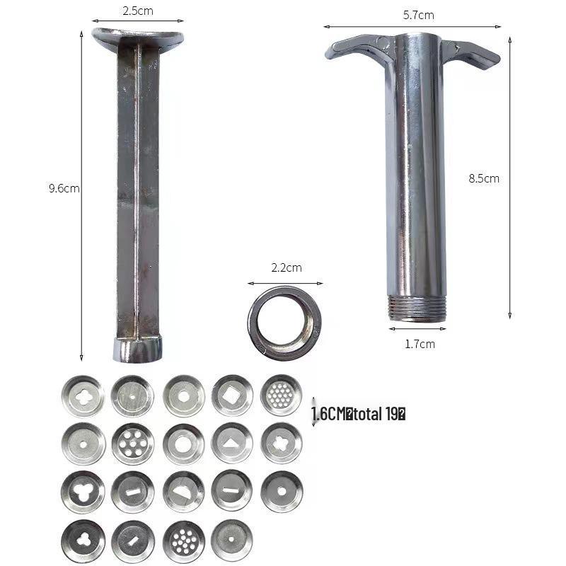 Metal Clay Extruder Gun for Shaping and Making Polymer Clay Crafts