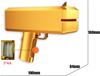 OBEST Money Gun Cash Cannon Money Spray Toy Money Gun Shooter Bazooka Party Game Halloween Christmas Gift Graduation Birthday Party Supplies (Golden)