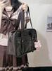 Mittlerer JK-Schulrucksack im japanischen Stil: PU-Leder Studentinnen-Handtasche