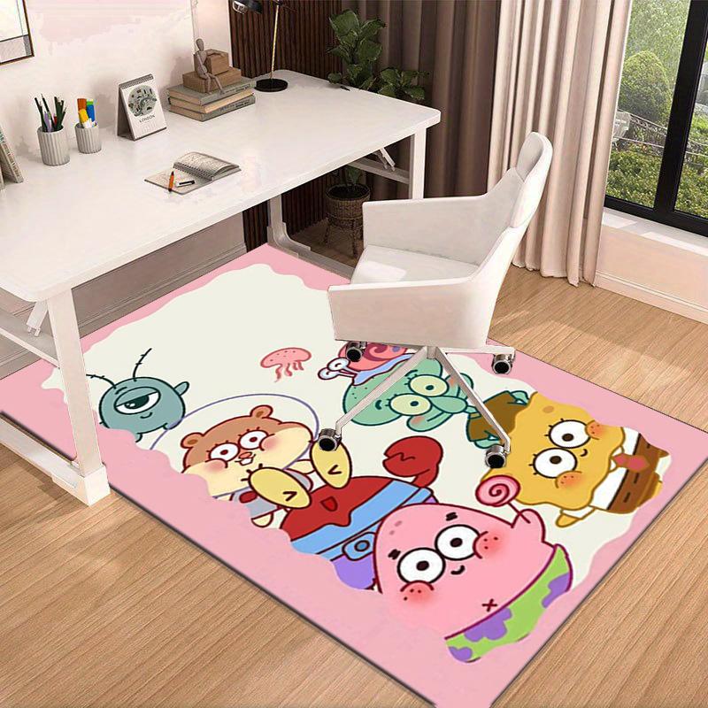 Sponge Expressions Pattern Carpet, Chair Rug,Rug for Office Bedroom Living Rooms, Doormat Decor Fan Gift Christmas Gift