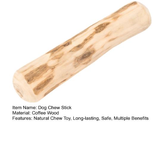 Yousheng Natural Dog Chew Stick Coffee Wood Dog Chew Toy Safe Puppy Teething Toy Dental Health Stick for Dogs Chewing Instinct Entertainment