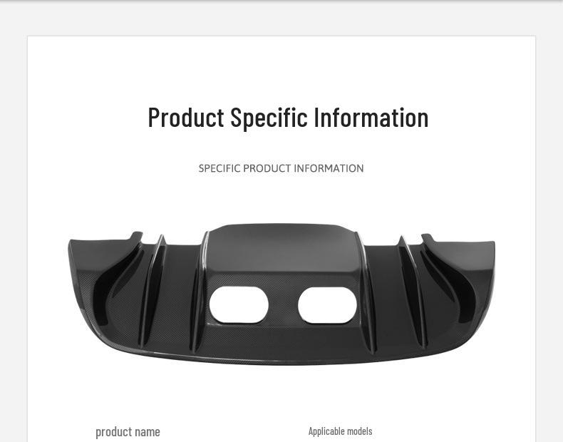 Carbon Fiber Rear Diffuser Lip for 05-13 Chevrolet Corvette C6