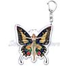 Beautiful Lavender Flower Monarch Butterfly Keychains Ring for Accessories Bag Butterflies Pendant Key Chain Jewelry Fans Gifts