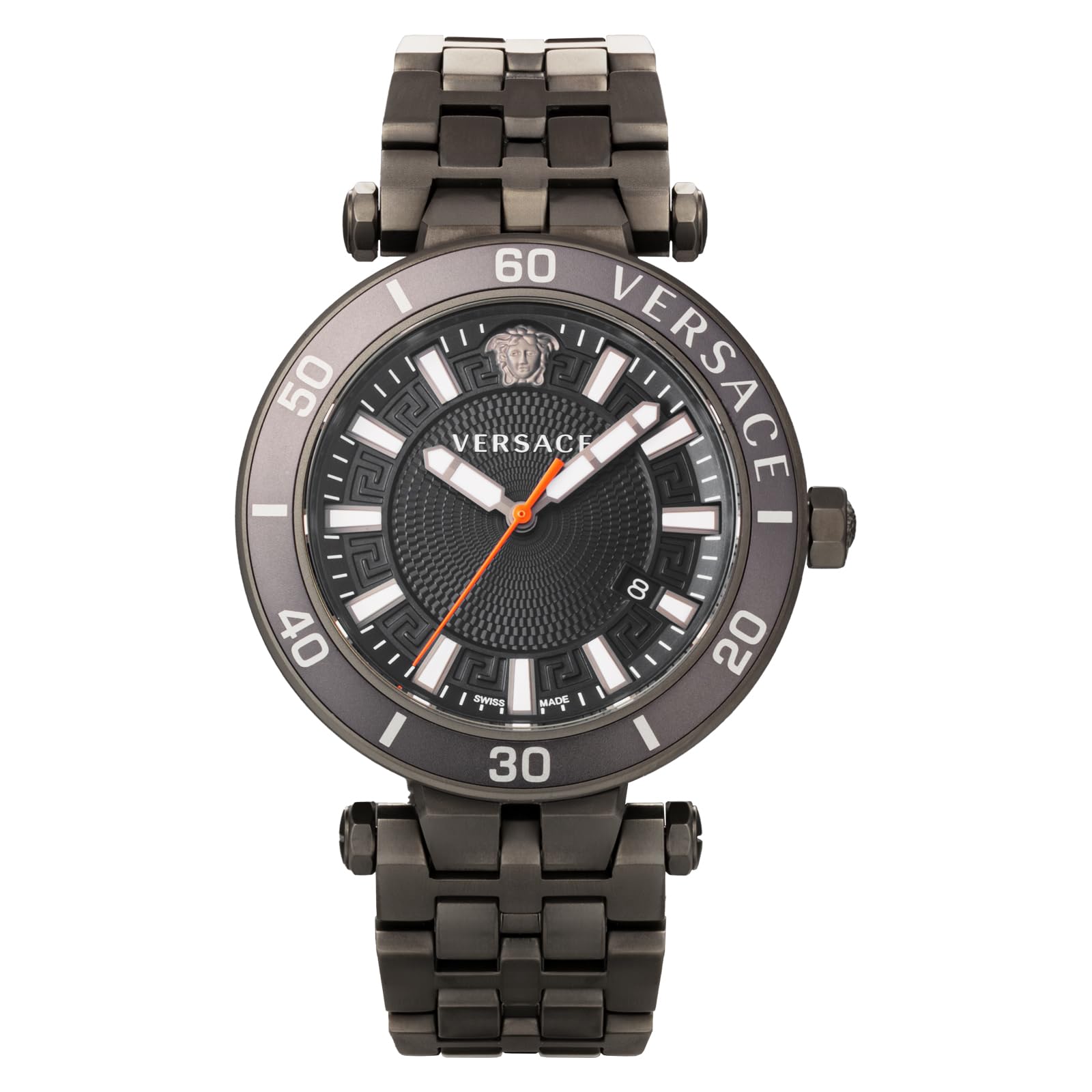 

Greca Sport VEZ300621 Gold Watch [Versace] Men s [Used] синій