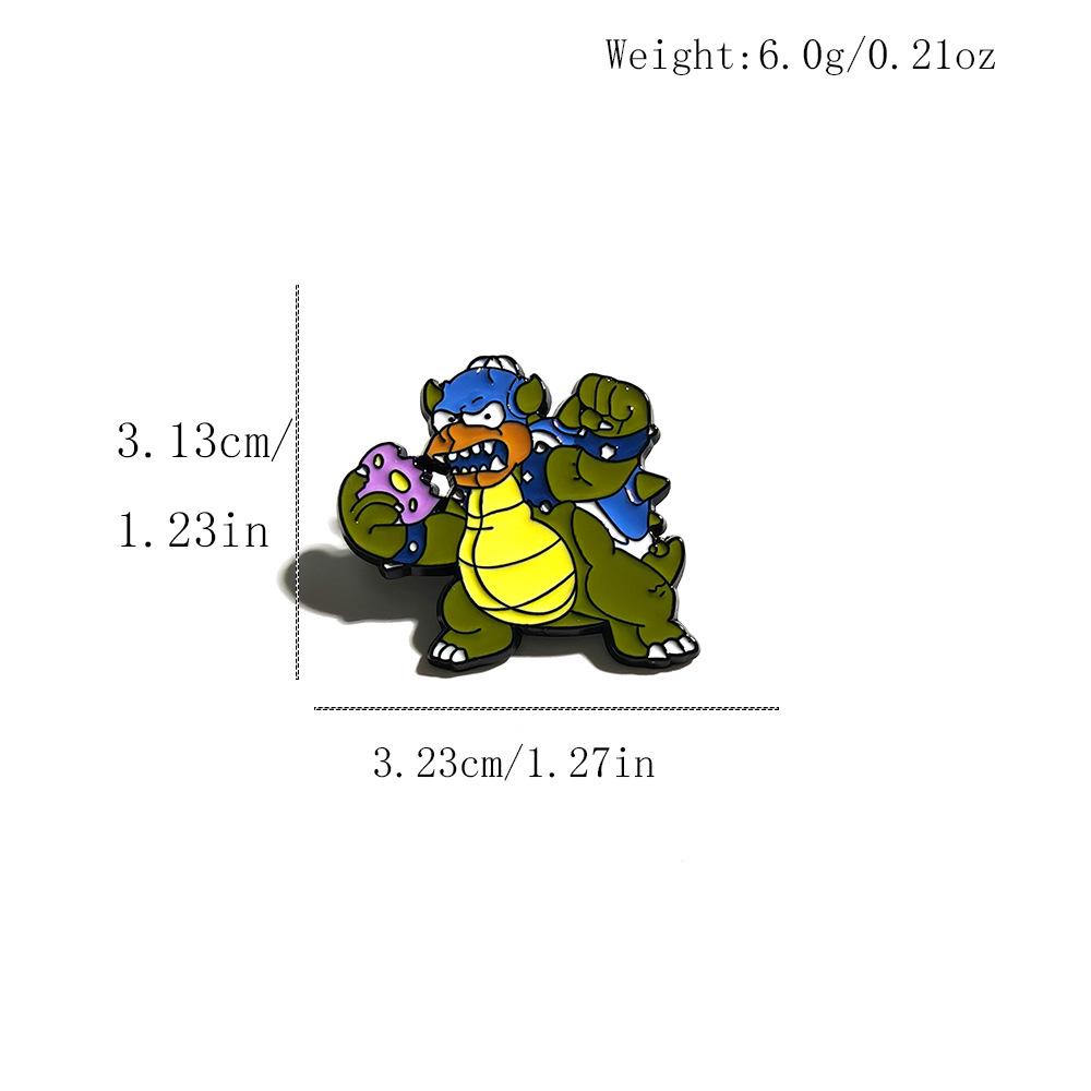 The Simpsons Cartoon Brooch: Cute and Funny Metal Pin Badge for Clothing Decoration