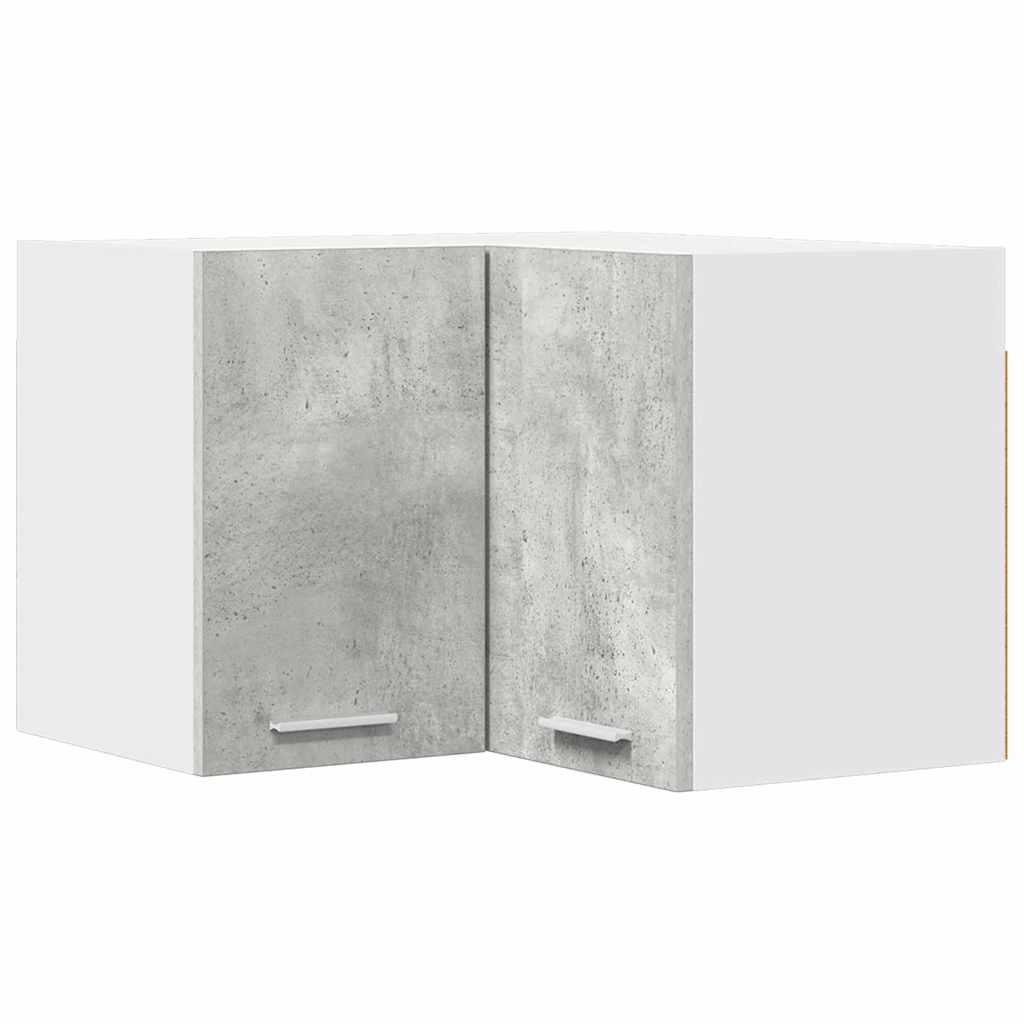 Wall Cabinet Concrete Grey and White 57 X 57 X 40 Cm Engineered Wood