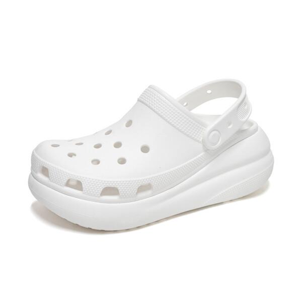 Crocs Classic Crush Platform Common Platform Slippers White 207521 100