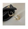 Korean Style Geometric Circle Earrings: Elegant, Versatile Ear Jewelry for Women and Students