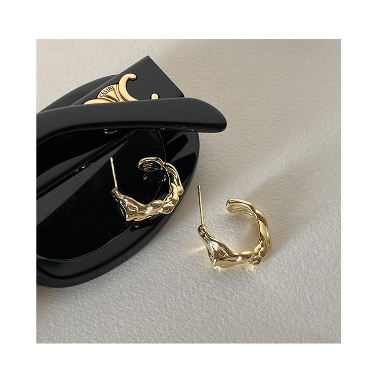 Korean Style Geometric Circle Earrings: Elegant, Versatile Ear Jewelry for Women and Students