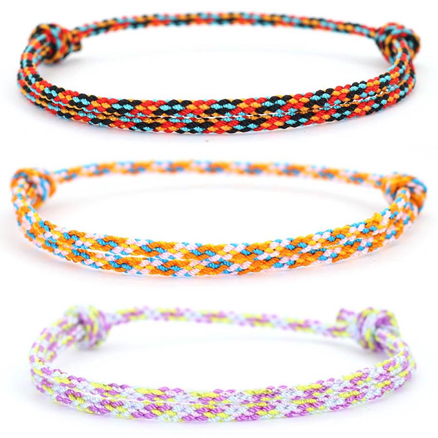 Minimalist Cord Adjustable Bracelet Unisex Grade A 2mm Thin Lucky String Friendship Braslet Meditation Healing Braclet Pulseria