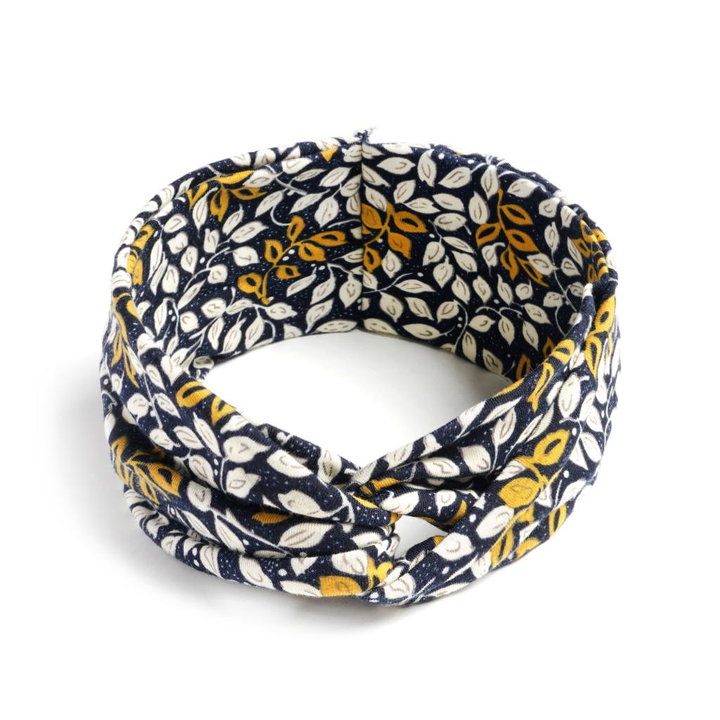 Bohemian Cross Knotted Headband Gypsy Yoga Sports Headband Wide Female Stretch Headband