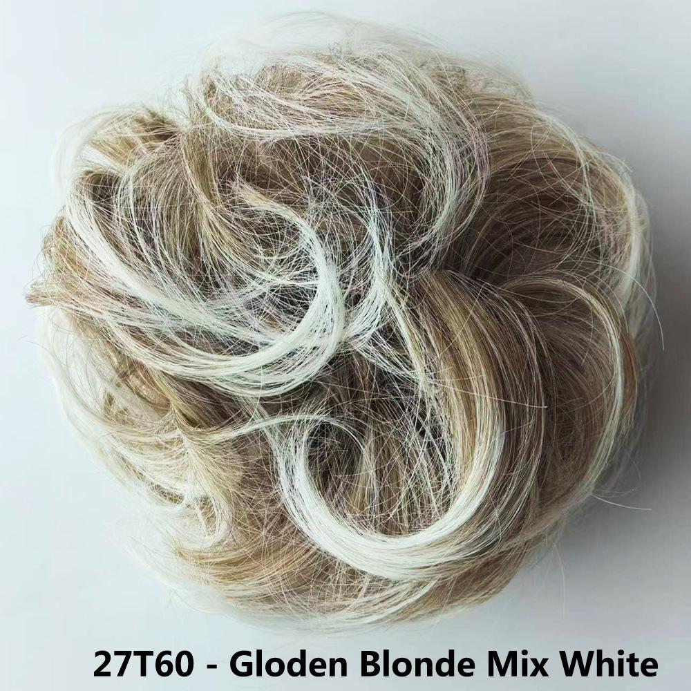 Elastici per Capelli Moda Europei e Americani - Elastici Morbidi e Spettinati per Donne, Accessori per Chignon e Parrucche, Stile Fiore a Bocciolo