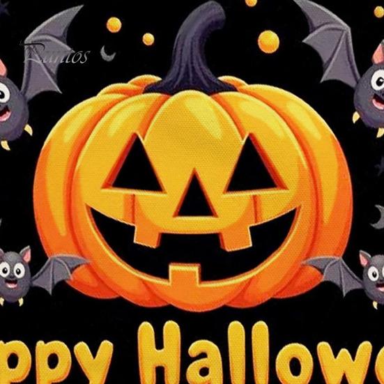Large Capacity Pencil Bag Halloween Storage Bag, with Pumpkin Ghost Pattern Design, Thickened Stylish Travel Toiletry Organizer Canvas Cosmetic
