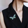 Enamel Butterfly Brooch, Feminine Charm, Pearl Insect Brooch, Design Sense, Niche Brooch