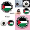 Palestinian Flag Crest Pin Elegant Alloy Accessory For Weddings And Tourism