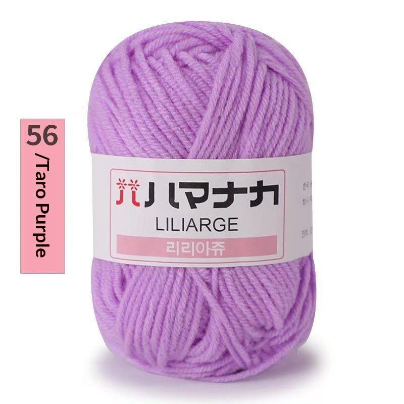 4Pcs Diy Baby Milk Sweet Soft Cotton Knitting Wool Yarn Thick Fiber Velvet Yarn Hand Knitting Wool Crochet Yarn For Diy Sweater