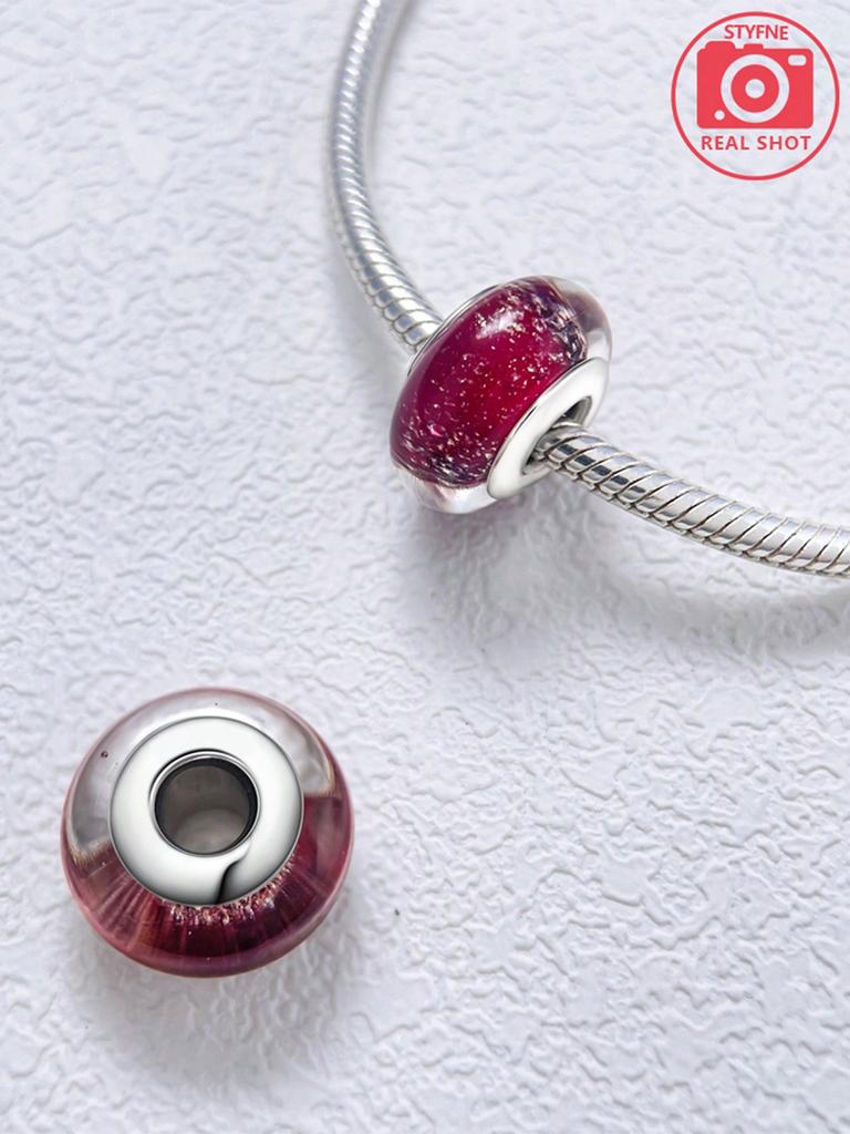 Charms Plata Colorful Starlight Points Beads Charm Copper Plated Fit Charms Original Bracelet For Jewelry Making Diy Charm