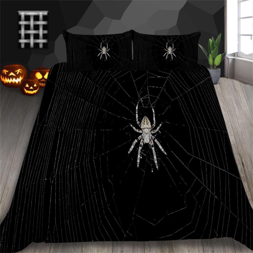 Halloween Duvet Cover Set Fashion Bedding Cover Suit King Size Bedding Teen Adluts Breathable Bedding Cover