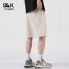 Baleno Men's S&K Series Pure Linen Loose Fit Shorts