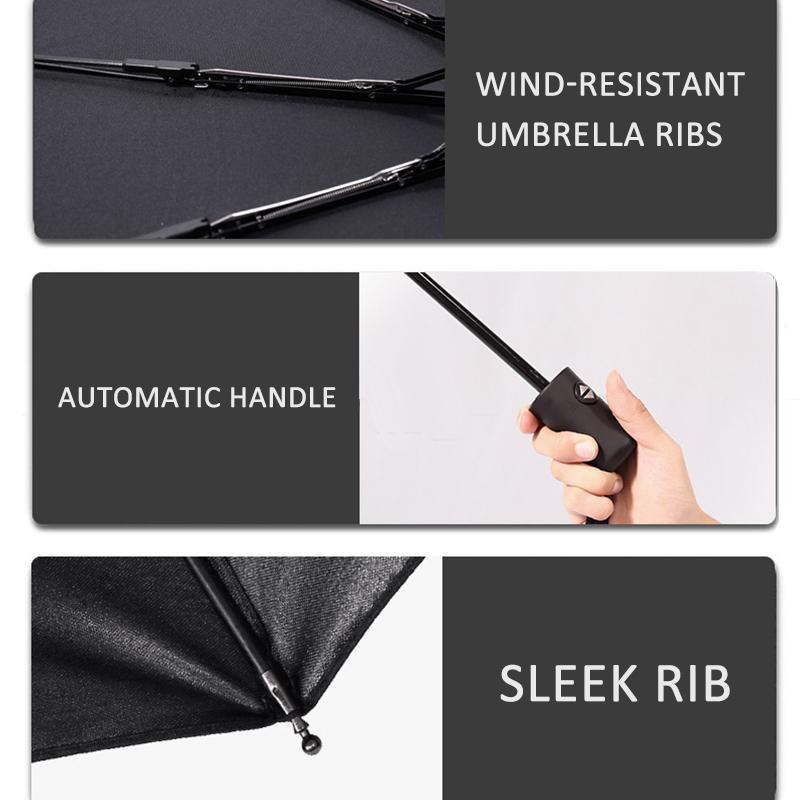 AAAGN1 Car Styling Car Portable Folding Automatic Three Folding Umbrella Sunshade For Kia RIO Ceed Sportage Cerato Soul Sorento Picanto