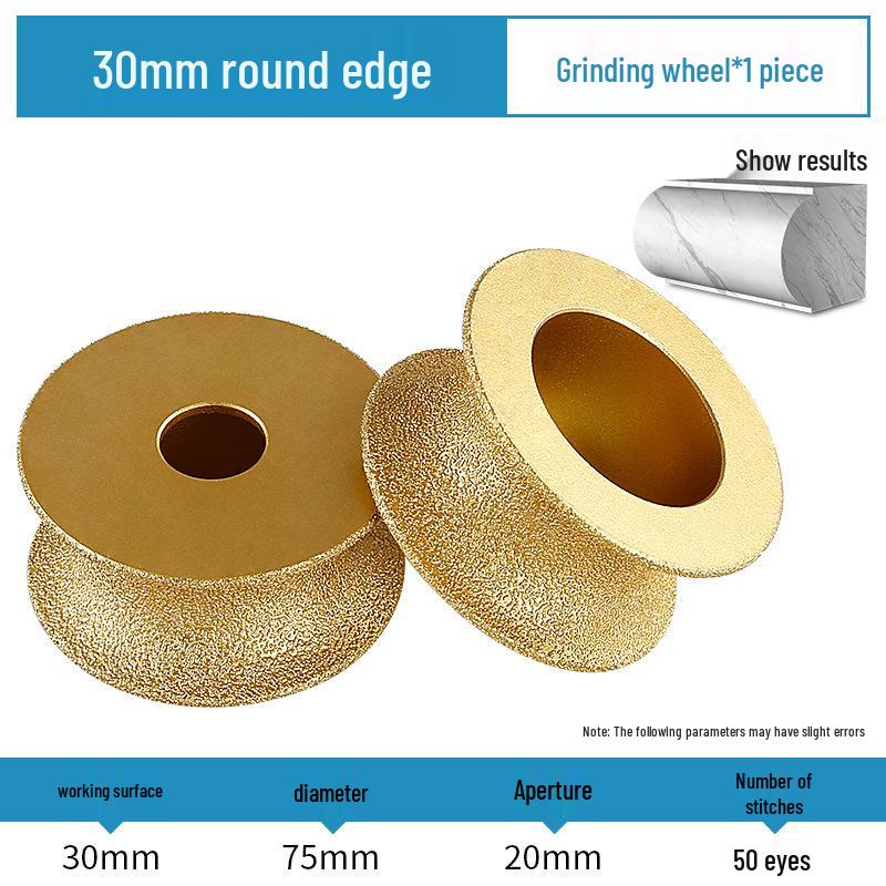 Stone Grinding Wheel for Marble & Granite: Chamfering, Grooving, Rounding, Arc Angle Grinder Head
