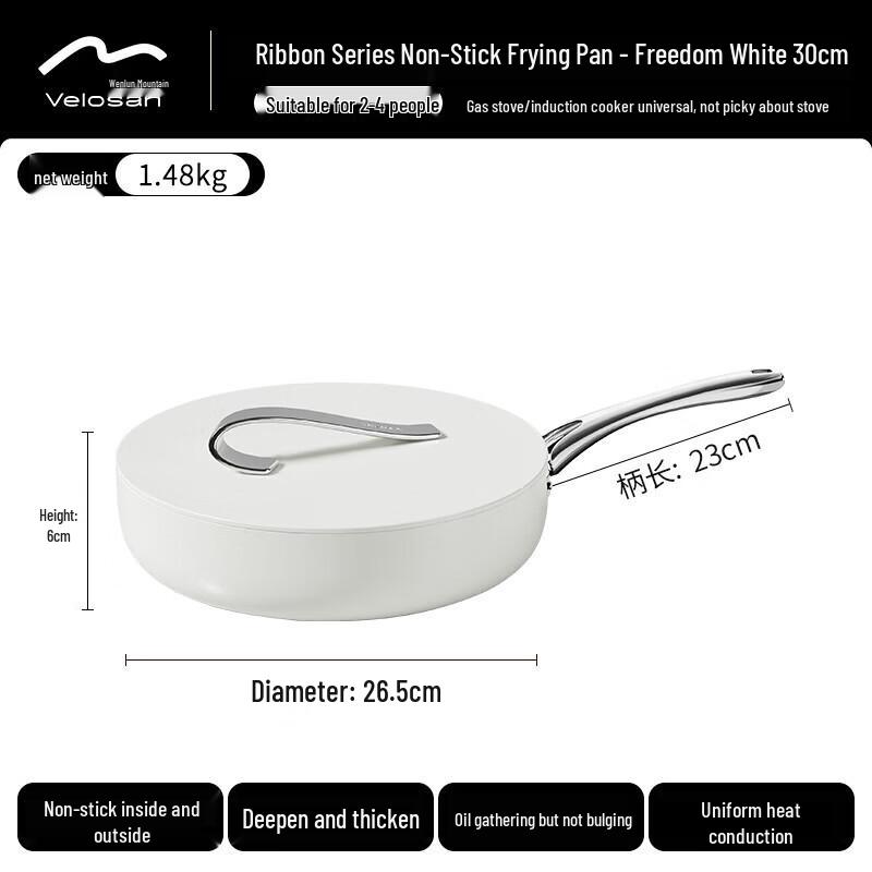 

Velosan Non-Stick Ceramic Ribbon Frying Pan