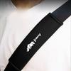 JIMNY Car Seat Belt 30cm Compatible with and All Breathable and Provides Shoulder and Neck Reduces Velcro Car Interior Set of 2 with Covers, Long,