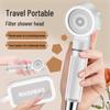 Compact Travel Shower Head with Pressure Filter for Hotels & Business Trips