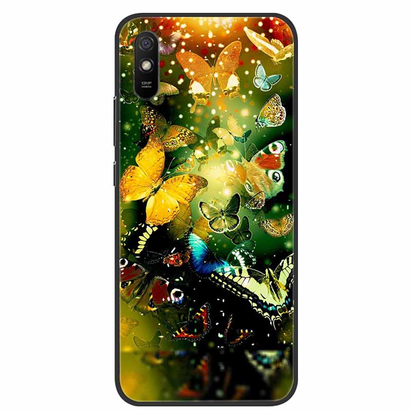For Xiaomi Redmi 9A Case Redmi 9AT Shockproof Soft Silicone TPU Back Cover For Redmi 9i 9A Sport Phone Cases 9AT Cute Cartoon