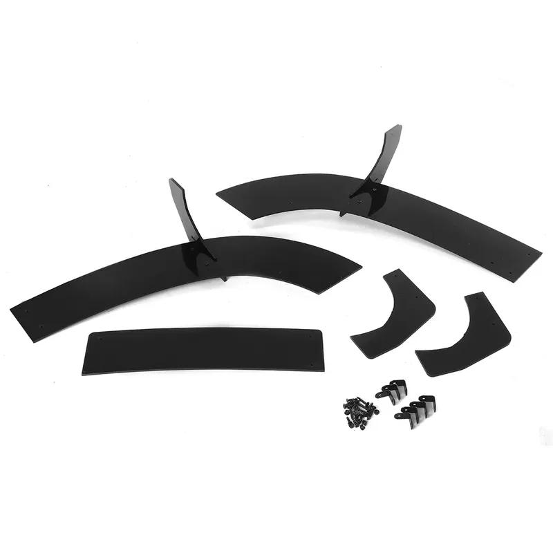 For Golf MK5 R32 2005-2009 Car Rear Bumper Lip Diffuser Spoiler Splitter Rear Side Splitters Rear Diffuser Lip ABS Black