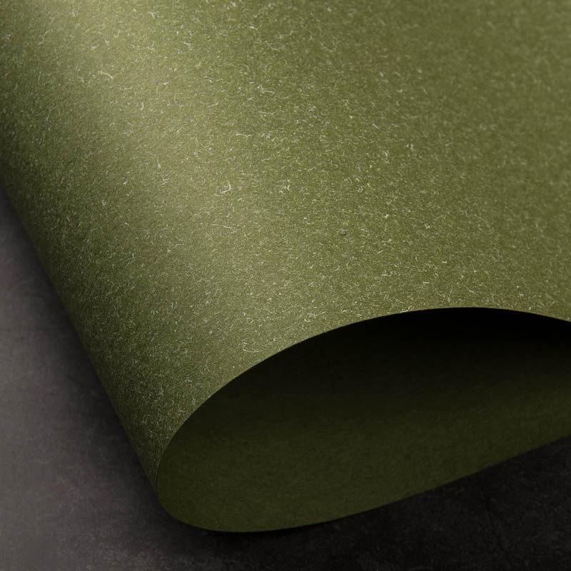 Forest Green Textured Paper for Kindergarten Creations - Morandi Palette, Matcha Color, Pear Skin Design, Green Decor.