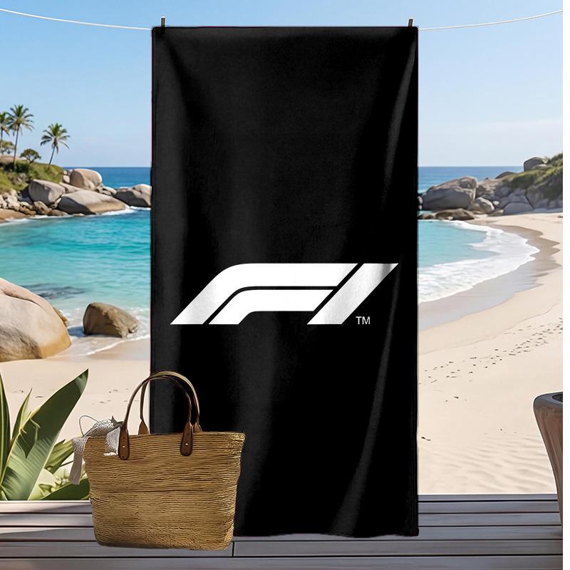Asciugamano da Spiaggia Stampa F1 Morbido Portatile Asciugatura Rapida?Asciugamano Asciutto Per Piscina Vacanza Estiva Sport all'Aperto
