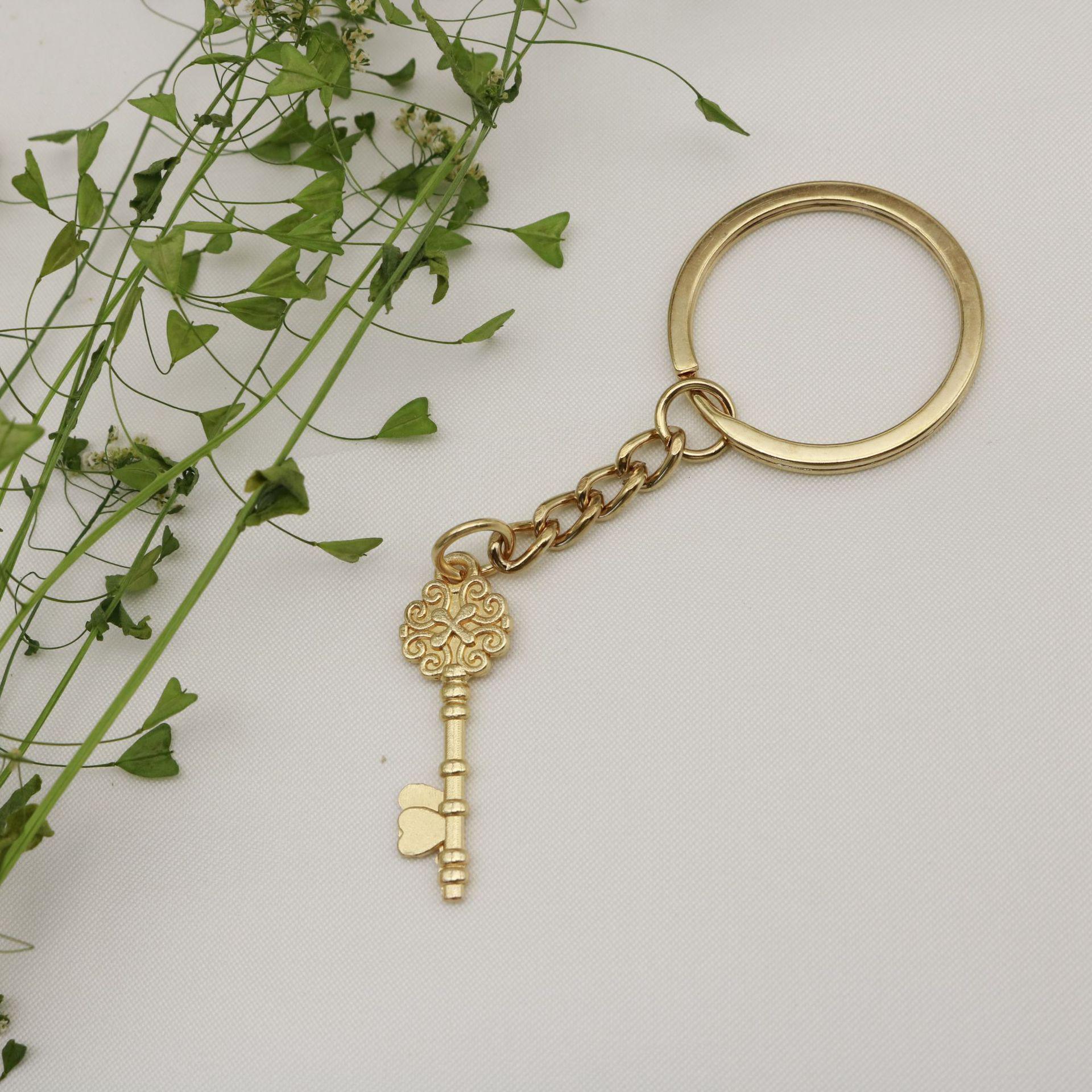 Vintage Peach Heart Key Keychain Pendant – Hot Selling Jewelry