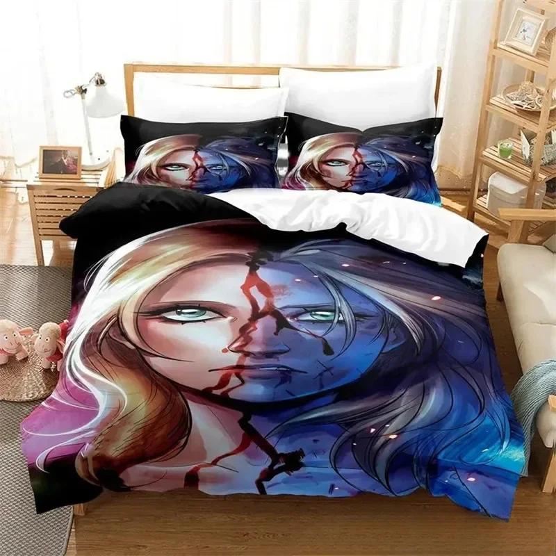 

3D Print Buffy The Vampire Slayer Bedding Set Boys Girls Twin Queen Size Duvet Cover Pillowcase Bed Kids Adult Duvet EU Single(135*200cm)3pcs