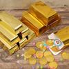 Paper Gold Bar Gift Box Golden Party Favor Pirate Theme Party Supplies Candy Bar Bag Birthday Party Decorations Baby Shower
