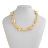 Boho Bead Necklace Geometric Clavicle Chain Vintage Love Heart Choker  Ladies